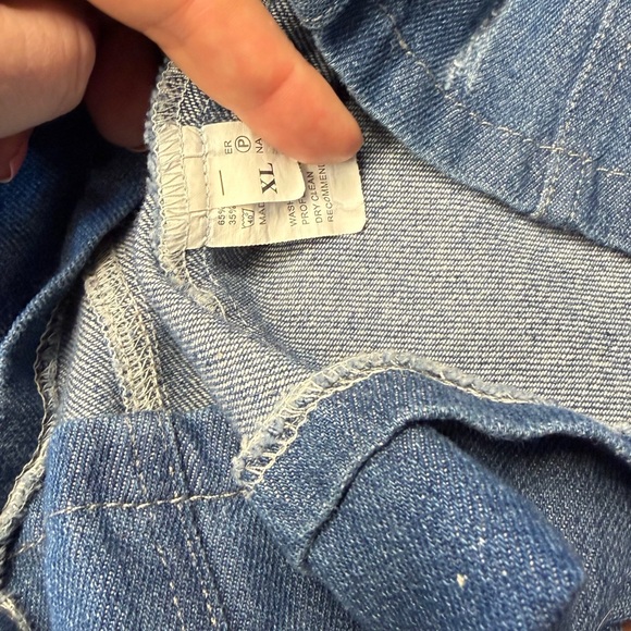 Distressed Denim Longline Dress - Picture 8 of 9